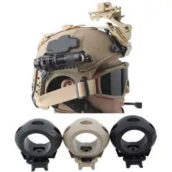 Helmet Light Mount Tactical Helmet Side Rail Clamp Adaptor Flashlight Mount Clip Cycling Headlight Holder Bracket For Helmet