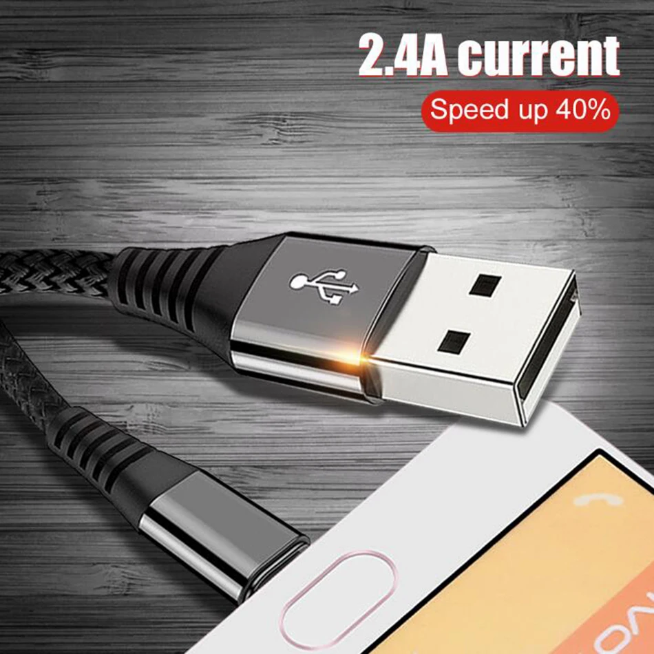 Светодиодный светильник usb type-C кабель для One Plus 6 5t USB C кабель для быстрой зарядки для samsung Galaxy S9 S8 Plus Xiaomi huawei
