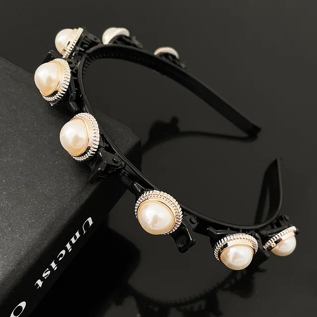 Women hair clips Double Layer Bangs Hairstyle ban Jewelry Hairpin Sports Hair Band accessories hoop Headband ornaments for girls NO 3