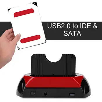 

High-speed Hard Disk Box Multi-functional 2.5/3.5 inch IDE+SATA with Card Reader Notebook Desktop Mobile Hard Drive Dock