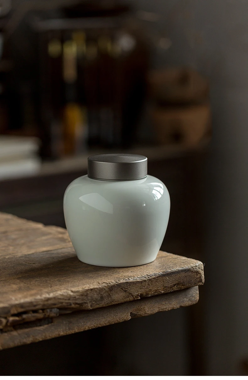 Прямые продажи Классический celadon металлический чехол печенье конфеты Гайка кофе бобы чай печать влаги хранения декоративный контейнер