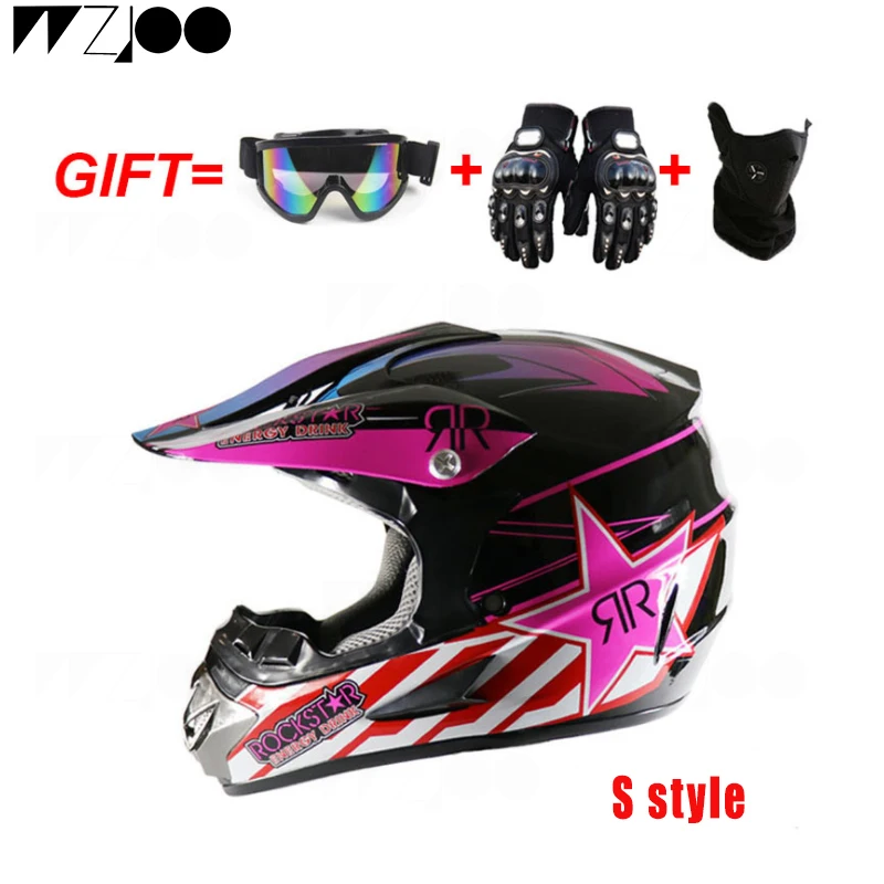 

Super-Cool Motorcycle Helmet Off-road Helmet ATV Dirt Bike Helmet MTB Downhill Full Face Helmet MX locomotive forest road Helmet