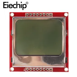 Módulo de monitor lcd tft, adaptador de retroiluminação branca, 84*48 84x48, para nokia 5110, tela, matriz digital, para arduino