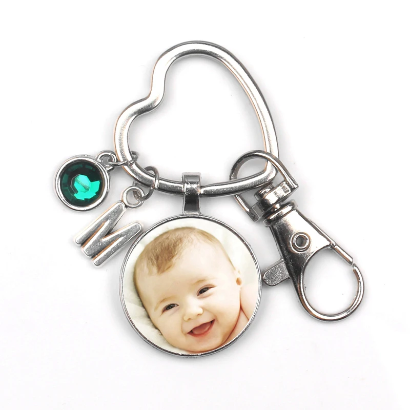 Брелок для ключей Personalizeds квадратный личных фотографий всей семьи папы мамы в