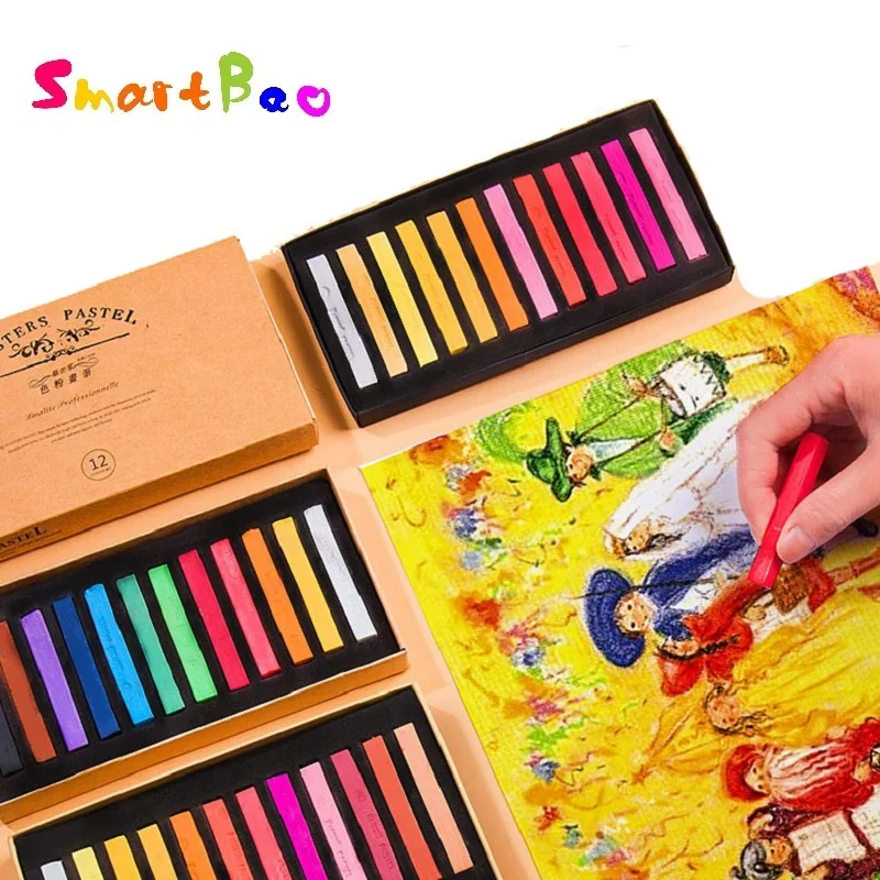 48ColorsSoftPastelStickMASTERSPASTELArtSuppliesPopularTemporaryColorHairChalk