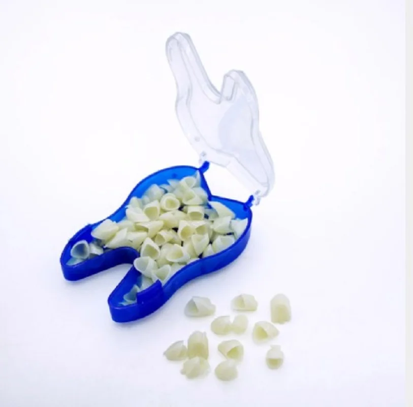 1 коробка зубов Фанера ультра тонкий отбеливание смолы передней временный Корона