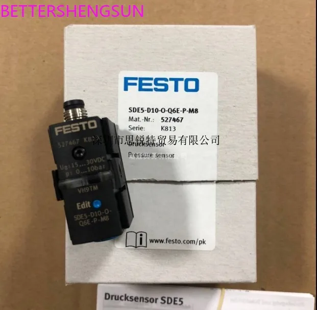 Давление переключатель SDE5-D10-O-Q6E-P-M8 527467