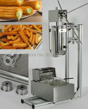 

6L Fryer Electric Spain churro machine spain donut machine Latin fruit maker churros making machine Spanish snacks 220V 1PC