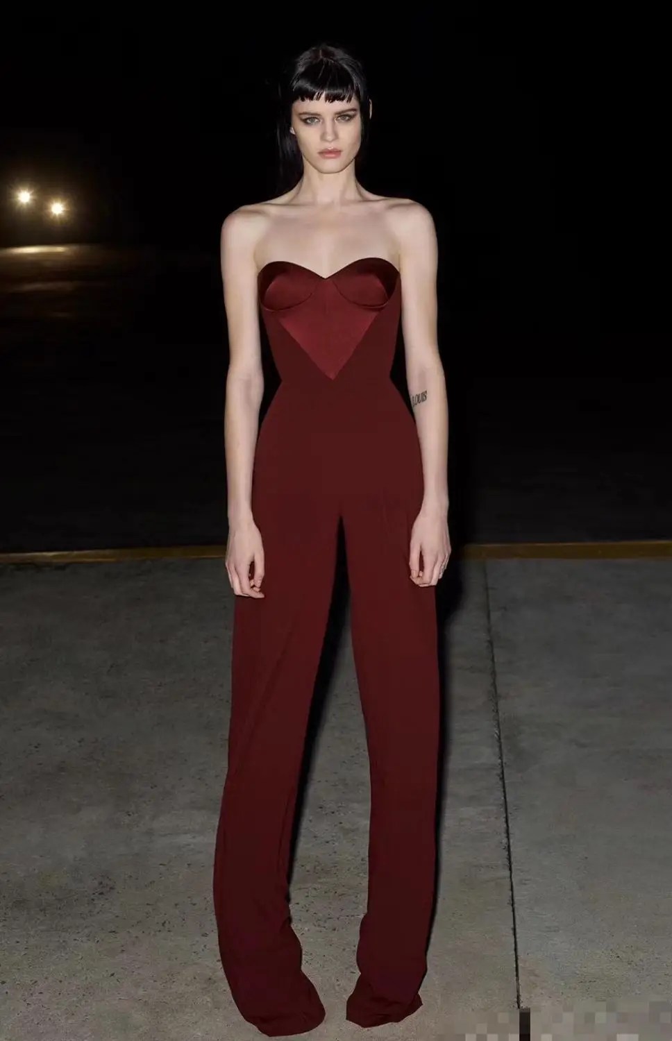 fashion nova strapless jumpsuit