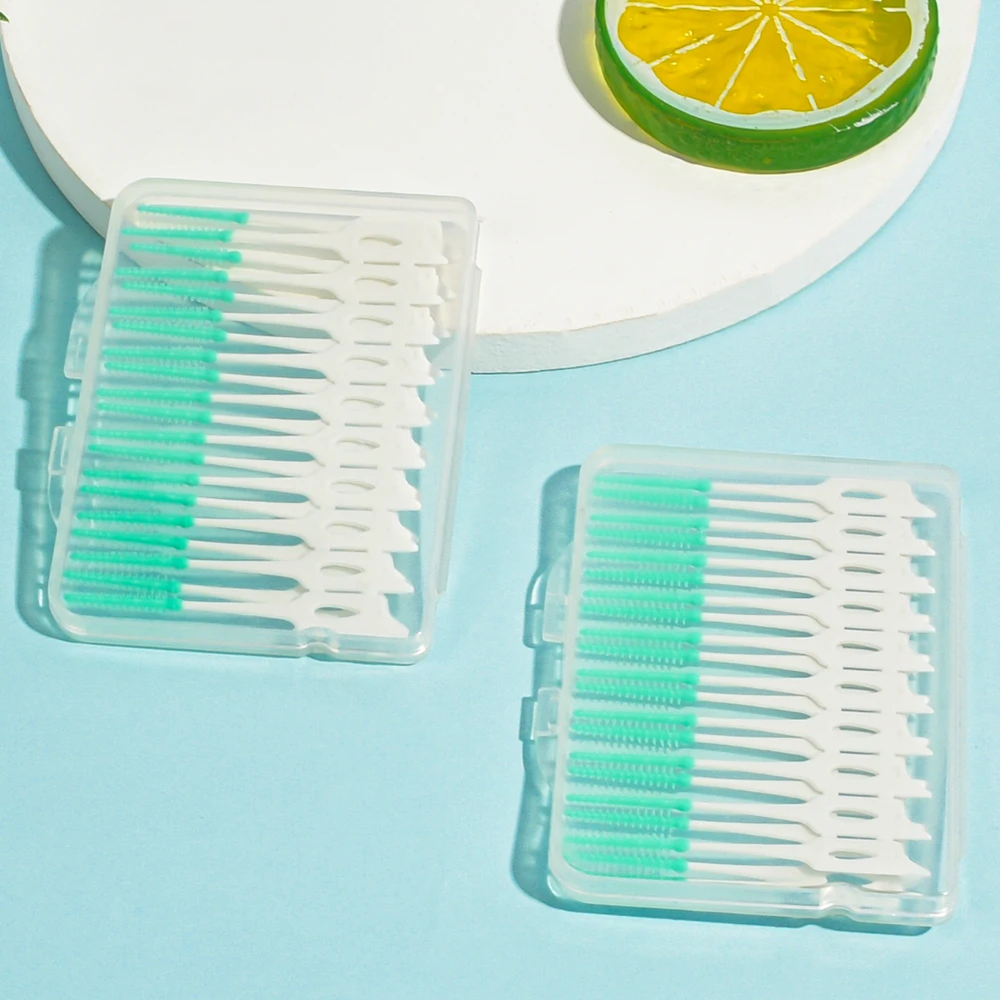 Y-kelin 100pcs /Set Silicone Interdental Brushes Super Soft Dental Cleaning Brush Teeth Care Floss Toothpicks Oral Tools - Image 2