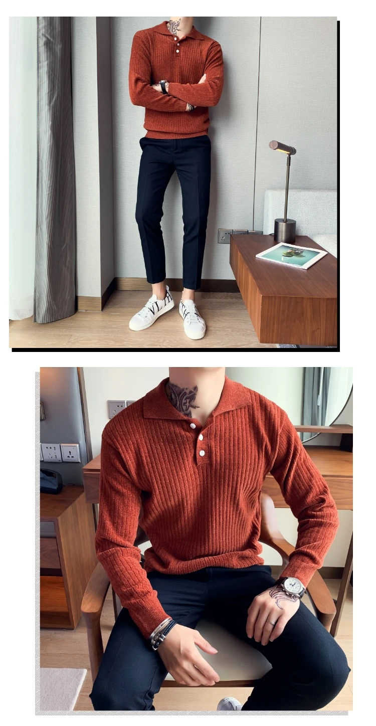 Высокое качество мужской свитер Мода Pull Homme Уличная Повседневная пуловер мужские свободные вязаные свитера с длинными рукавами для мужчин 3XL-M