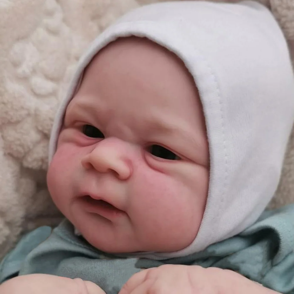 

Cuddly Rebron Baby Doll 46CM 3D Marble Texture Skin Visible Veins Soft Silicone Newborn Dolls Bebe Reborn Gift