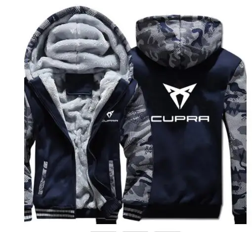 Новинка для Cupra, толстовки, зимняя камуфляжная куртка с рукавом, Мужская Флисовая унисекс Повседневная шерстяная флисовая Мужская куртка, Толстовка-пуловер