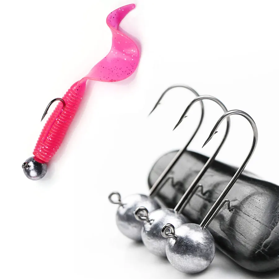 TSURINOYA Jig Head Ned Rig Hooks 3.5g 4.7g 7g Tungsten Steel