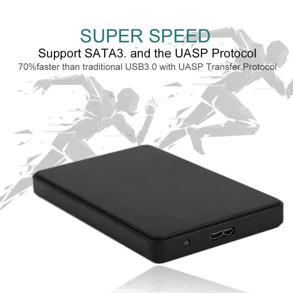 Модные 2 5 жесткий диск SATA внешний корпус для жесткого диска USB3.0 из АБС-пластика