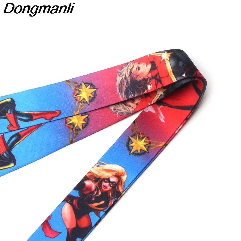 PC183 20 шт./лот капитан брелок с героями Marvel Lanyards Id бейдж держатель ID карты Пропуск Тренажерный зал мобильный телефон USB бейдж держатель