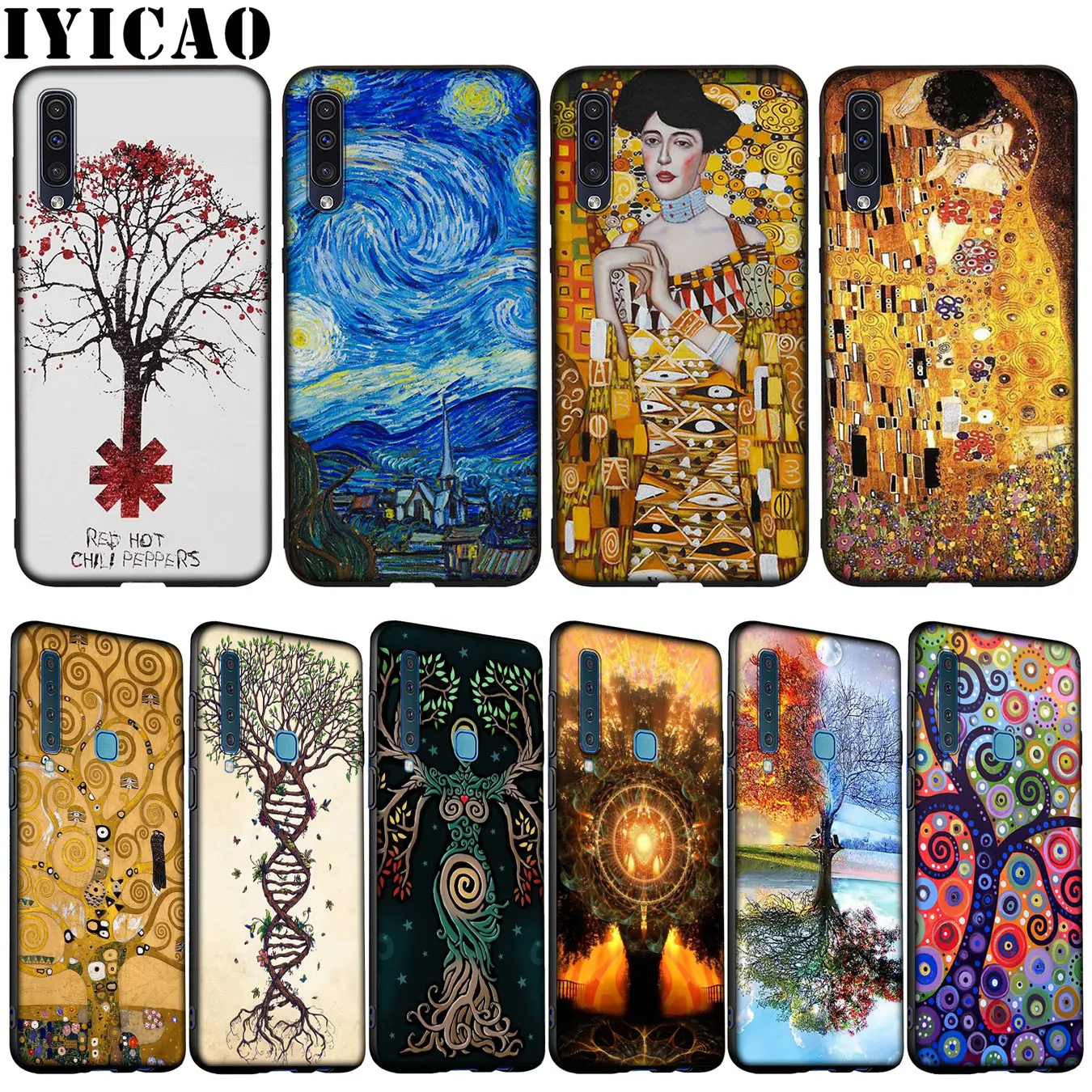 Густав Климт Древо жизни Золотые слезы жир мягкий чехол для samsung Galaxy A70 A60 A50 A40 A30 A20