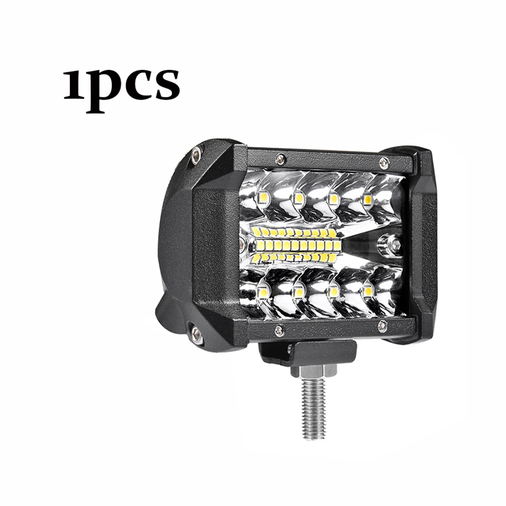 Led-светильник-бар 60 Вт 72 Вт 120 Вт Led-бар для 4x4 внедорожный светодиодный рабочий светильник 12 в 24 В точечный прожектор светильник для jeep ATV SUV светодиодный светильник для вождения - Цвет: 1x60w work light