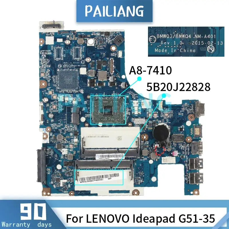 Placa-mãe para Lenovo Ideapad G5135 Placa-mãe para Computador Portátil Placa-mãe para notebook - Imagem 2
