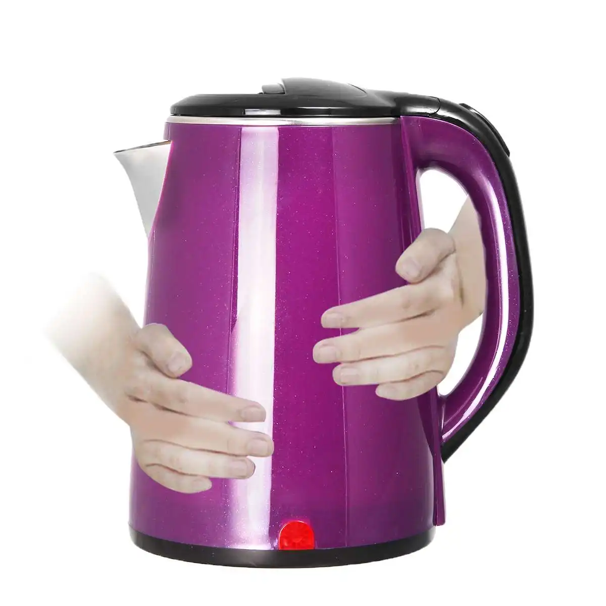 2.5L 1500 Вт фиолетовый Электрический чайник водонагреватель из нержавеющей стали беспроводной чайник бытовой кухонный нагрев кипения