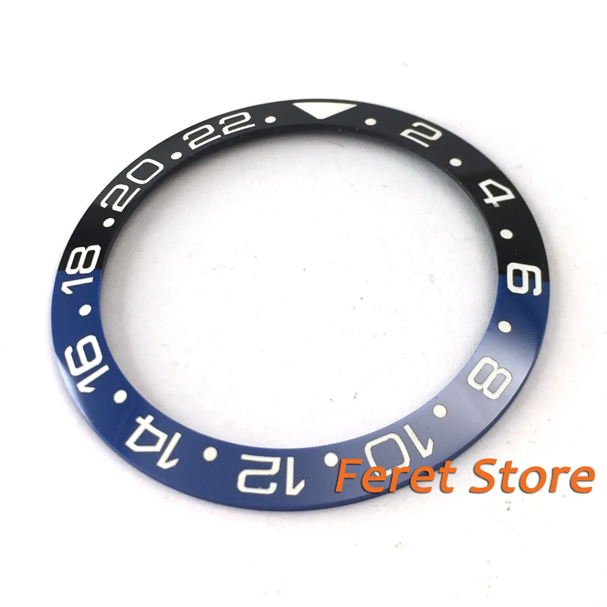 

40mm Black Blue bezel insert fit for 43mm GMT submariner men's automatic watch p66