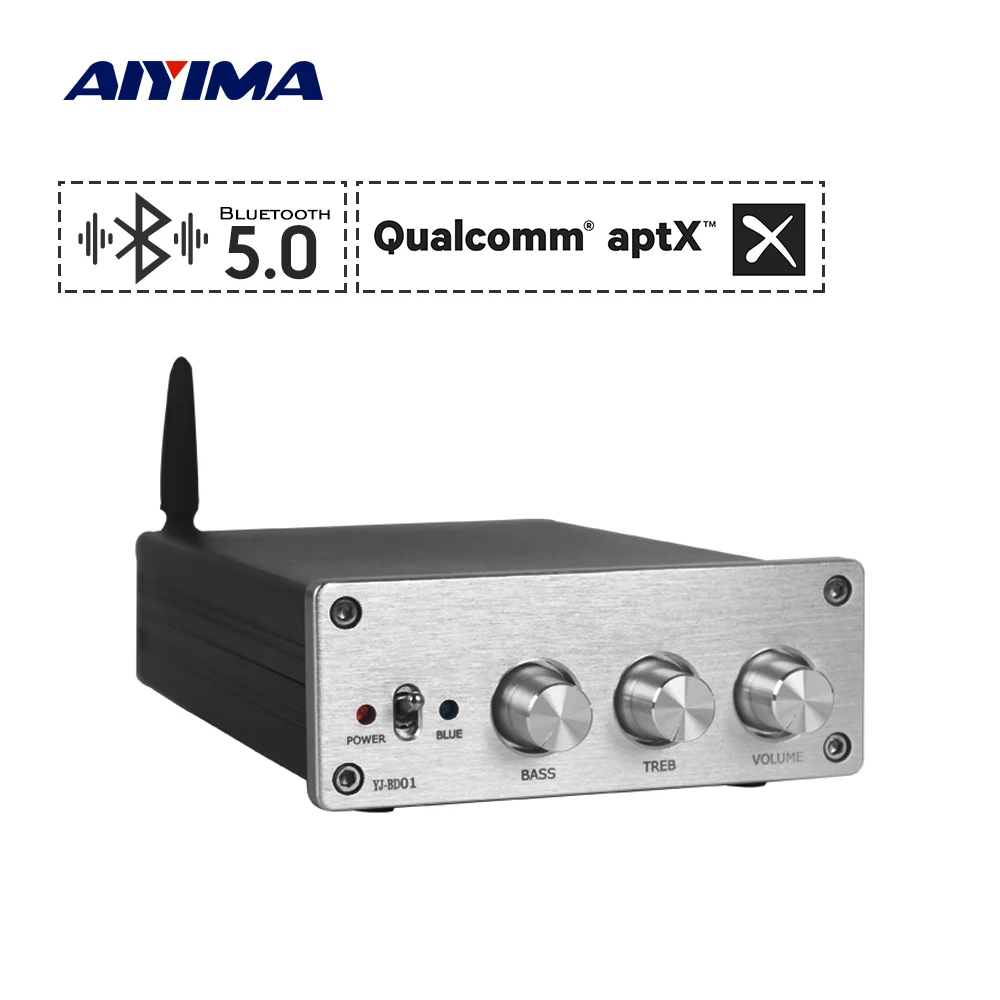 AIYIMA APTX Bluetooth 5,0 сабвуфер усилитель аудио 75Wx2+ 150 Вт 2,1 домашний кинотеатр TPA3255 цифровой усилитель мощности мини аудио усилитель