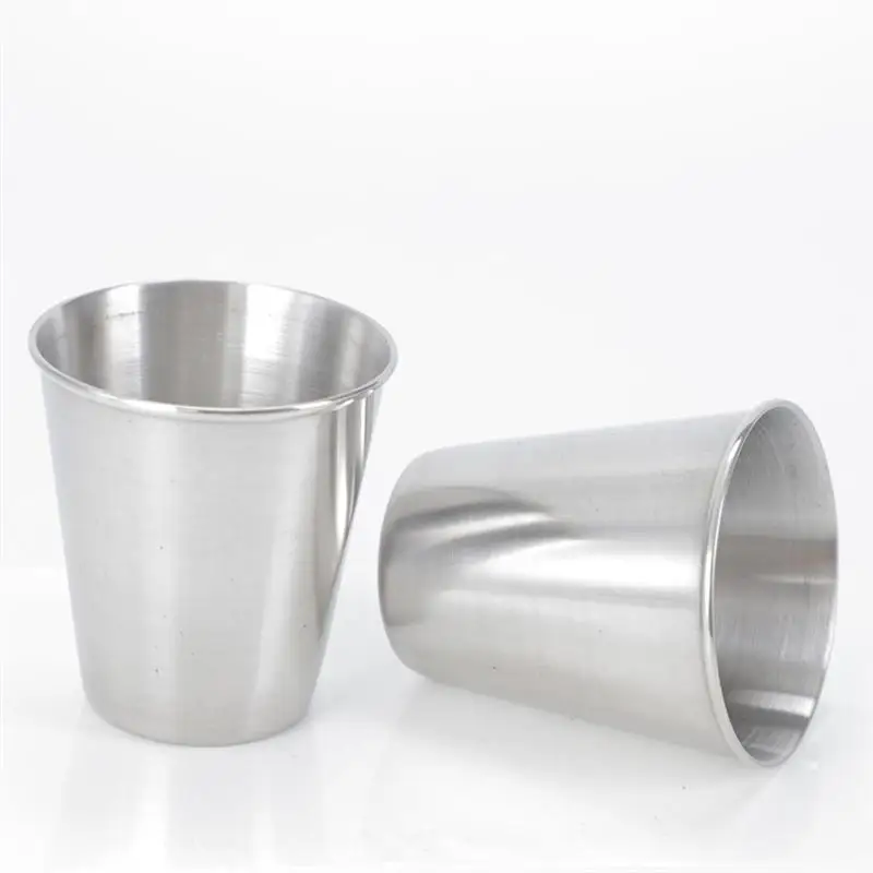12pcs Cup Stainless Coffee Glasses Cups Portable Drinking Tumbler Spirits Cup Glasses Cups Sauce Holder For Home drinking vessels