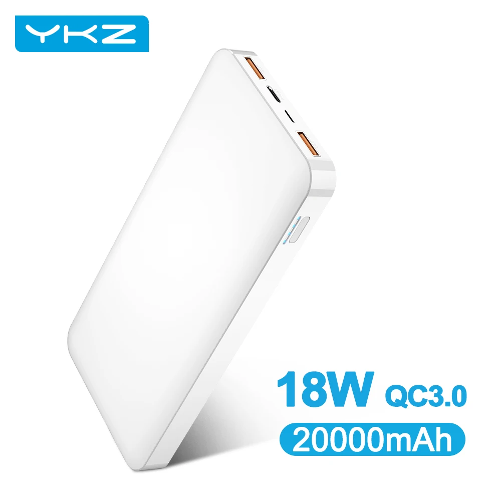 YKZ Banco de la energía 20000 mAh de carga portátil banco de energía del teléfono móvil cargador de batería externo banco de energía 20000 mAh para Xiaomi Mi