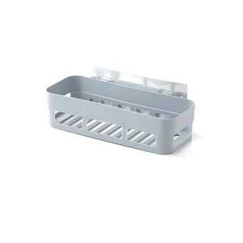 

Toilet Shelf Wall Hanging Bathroom Suction Rack Shelves for Hand Washing and Punching Free Appliances Single Layer PP Organizer