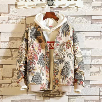 

Japanese Embroidery Men Jacket Coat Man Hip Hop Streetwear Men Jacket Coat Bomber Jacket Men Clothes 2019 Sping New #60