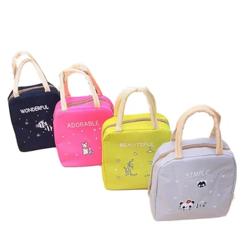

Cartoon Lunch Bag For Women Kids Portable Thick Insulation Lunch Box Bag Tote School Food Storage Bags Thermal Picnic Package