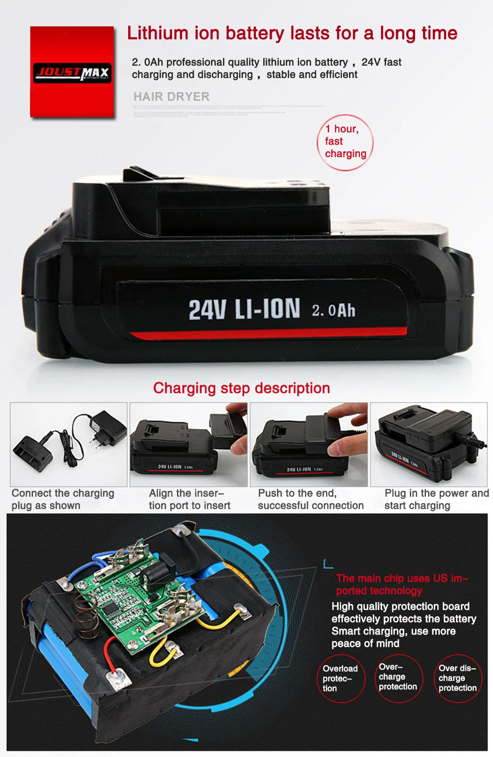 24V Cordless Lithium Battery Electric Air Blower Dust Computer cleaner Blowing and Sucking Dual-use for Furniture and Car