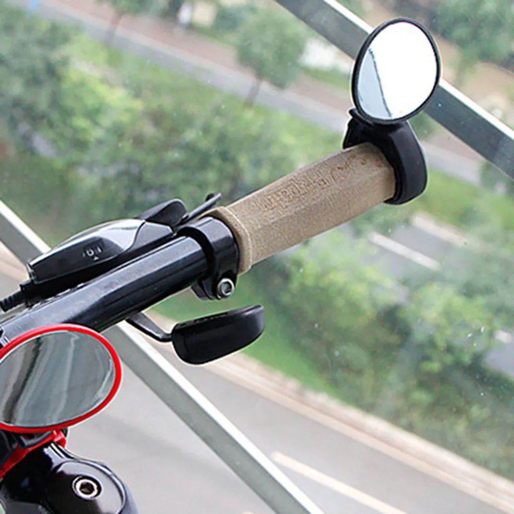 Велосипедные зеркала заднего вида для руля Велоспорт заднего вида MTB велосипед Силиконовые Регулируемые 360 градусов Руль Зеркало Заднего Вида Велоспорт