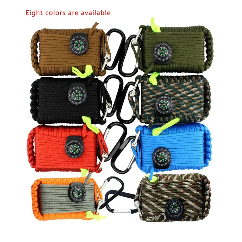 

20 Pcs SOS Emergency Equipment Accessaries emergency bag field survival box self-help box equipment for Camping Hiking