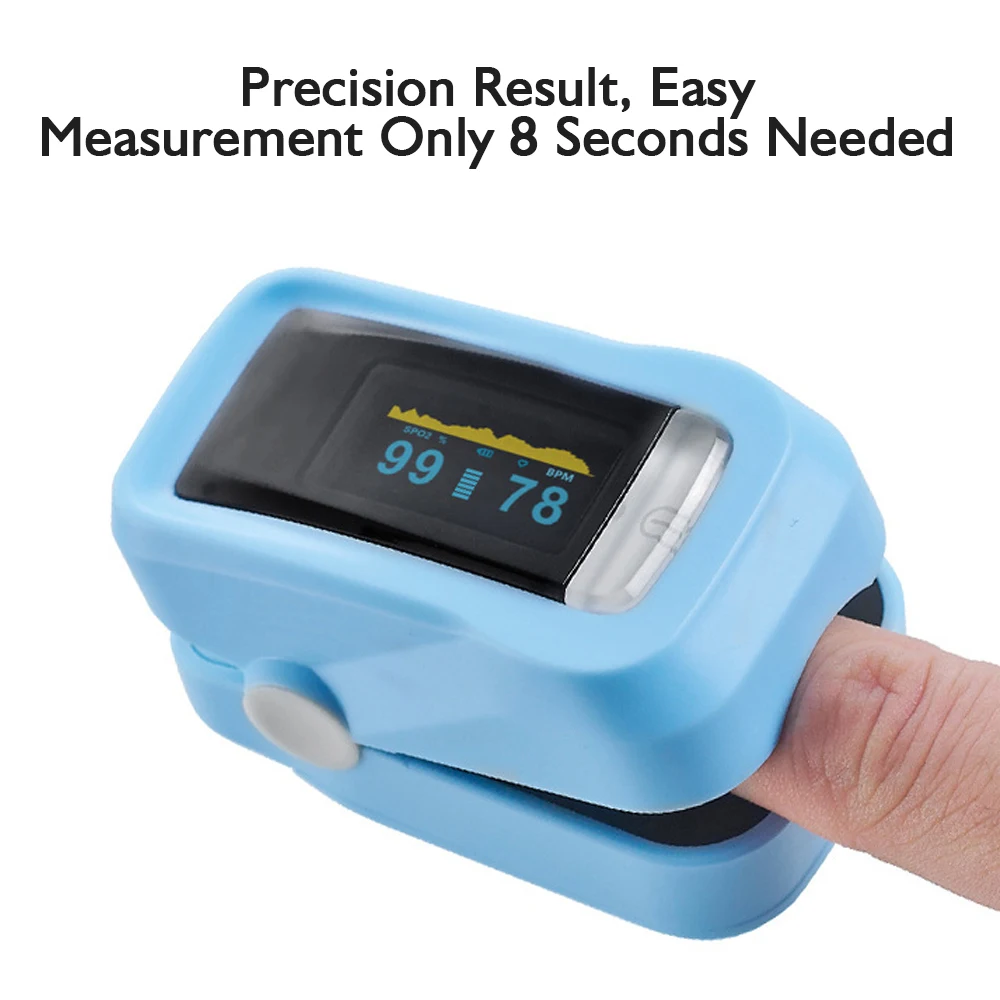 

Mini Sphygmomanometer Finger Pulse Oximetry Saturation Monitor Bluetooth 4.0 Connection Widely Fit Android & iOS Cellphone Read
