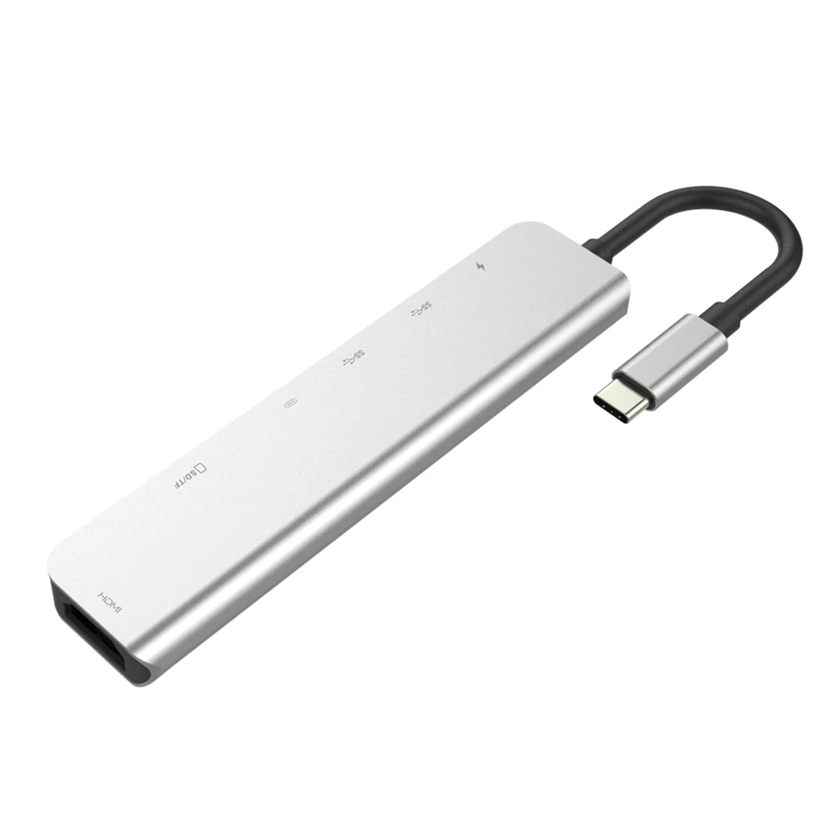 USB-C концентратор тип-c к HDMI USB3.0 PD зарядка концентратор кардридер многопортовый адаптер 7в1 USB концентраторы