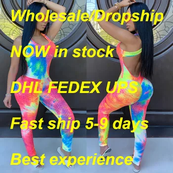 

Ladies elastic sports lace-up jumpsuit Ladies jumpsuit high leisure fitness one-piece sleeveless lace-up tight summer outfit