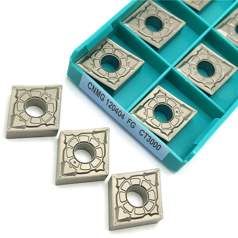 

CNMG120404 FG CT3000 Cermet Turning Tools Carbide Insert Lathe Cutter Tool CNC Turning Inserts Steel processing Cutting tool