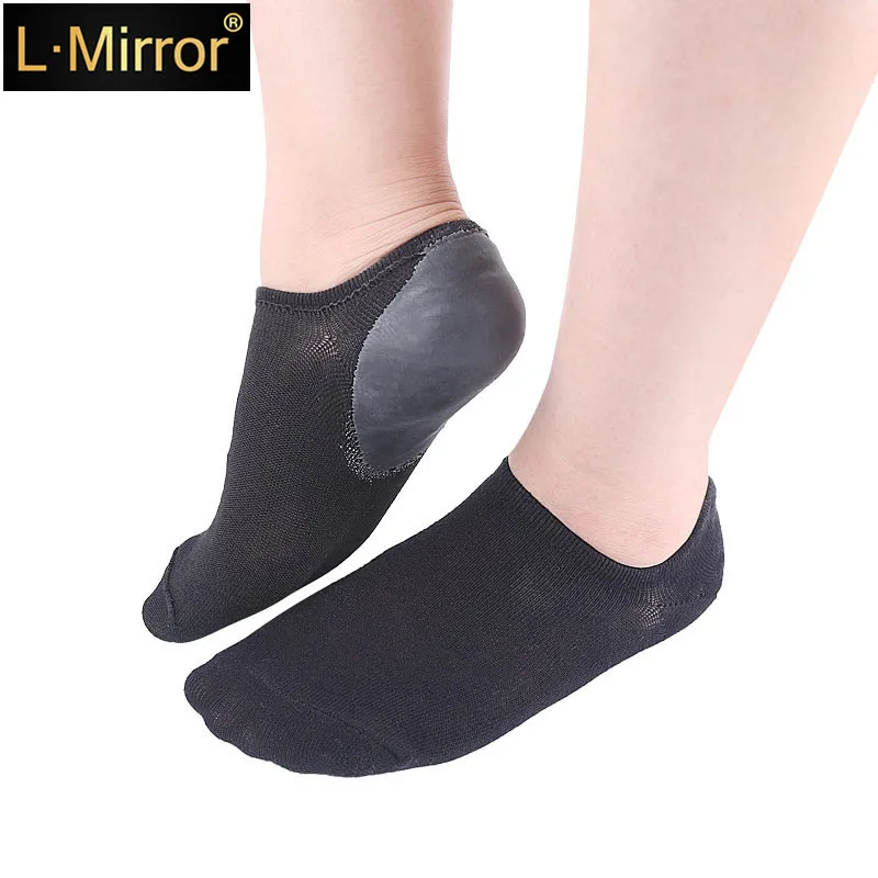 

L.Mirror 1Pair Pink Feet Spa Gel Socks Moisturizing Soft Repair Cracked Foot Skin Treatment for Women Care Stretchable