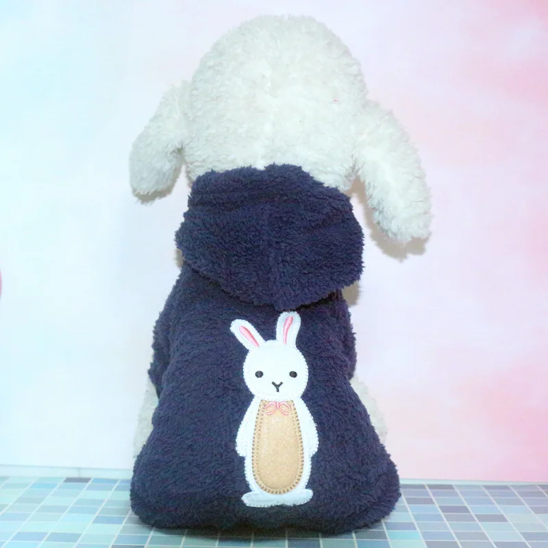 PUOUPUOU зимняя одежда для собак с рисунком из мультфильма, одежда для собак, куртка для маленьких собак, пальто, теплый плотный костюм, милая одежда для домашних животных