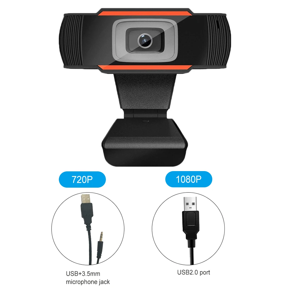 Camaras de video digitales Cámara Web Full HD 1080P con micrófono, Webcam con USB, Plug And Play, videollamada, para PC, ordenador, escritorio, Gamer, Webcast - Imagen 6