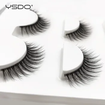 

YSDO 3 pairs eyelashes natural long 3d mink lashes hand made mink eyelashes makeup mink strip lashes dramatic false eyelashes 24