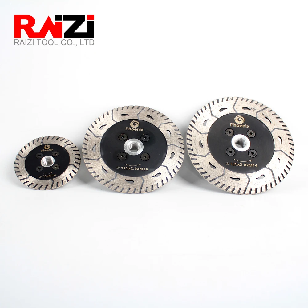 Алмазный диск Raizi 75 мм/115 мм/125 мм Turbo для резки шлифовки резьбы пилы из гранита