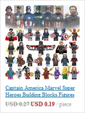Фигурки Мстителей Marvel, супергерои, Железный человек, Тор, Человек-паук, Бэтмен, танос, Капитан Америка, строительные блоки, игрушки для детей