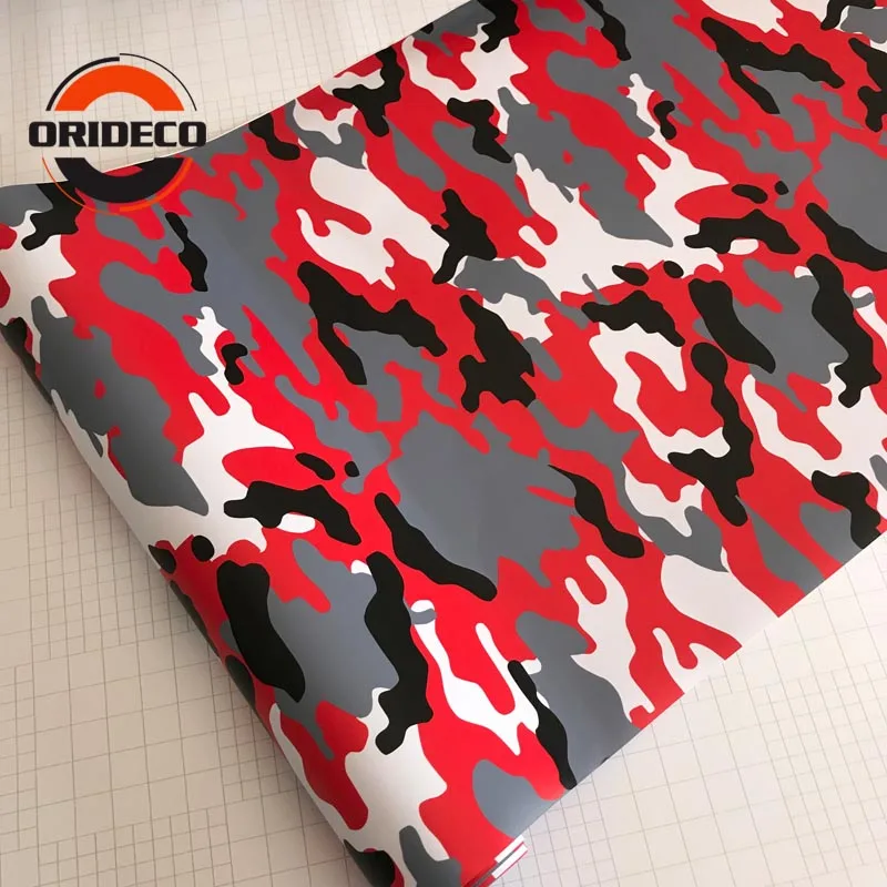 red black camo vinyl car sticker 3