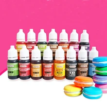 15 цветов, для выпечки, съедобные красящие вещества, сделай сам, Хрустальная грязь, торт, Шелковый цветок, крем для еды, жидкий пигмент, грим зубного камня, аксессуары