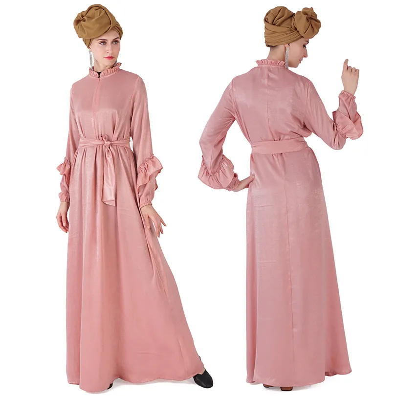 Ramadan Abaya Dubai Hijab Islam Muslim Dress Turkey Kaftan Caftan Elbise Qatar UAE Islamic Clothing Abayas For Women Dresses |