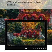 13 дюймов 7 сенсорных кнопок inспереди поддержка 1080P 1309T фото видео плеер цифровой альбом цифровая фоторамка рекламная машина