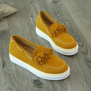 

Fashion 2020 Women Flats Shoes Platform Sneakers Slip on Suede Ladies Loafers Casual Floral Shoes Women Shoes Zapatos De Mujer