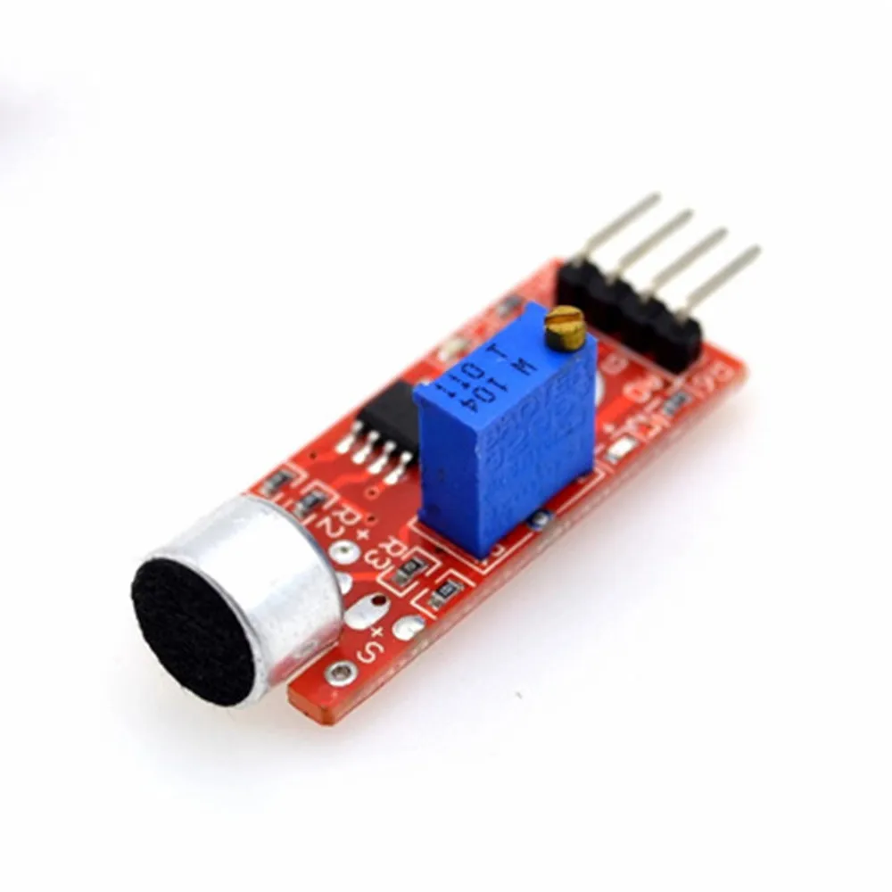 

Microphone Voice Sound Sensor Module For Arduino Analog Digital Output Sensors KY-038